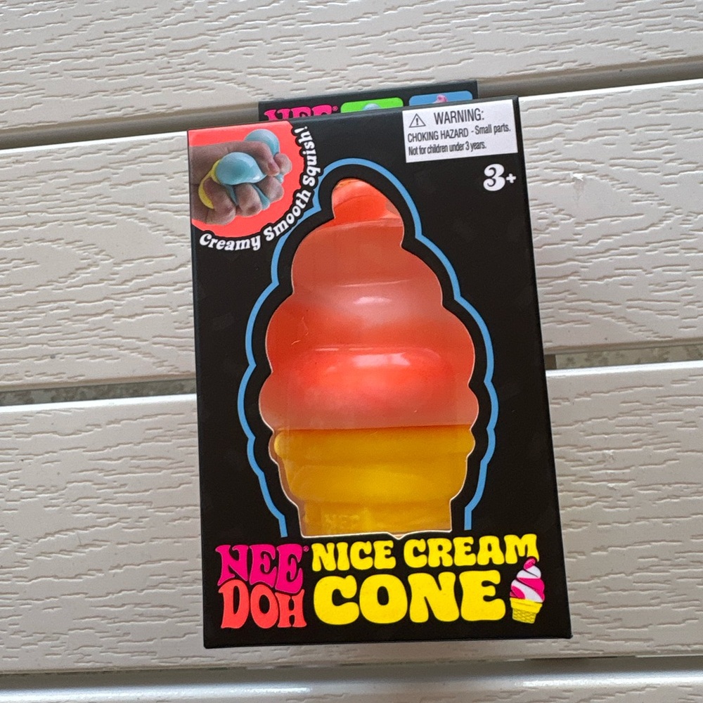 Orange & Yellow Nice Cream Cone Squishy Toy - Kids Toys